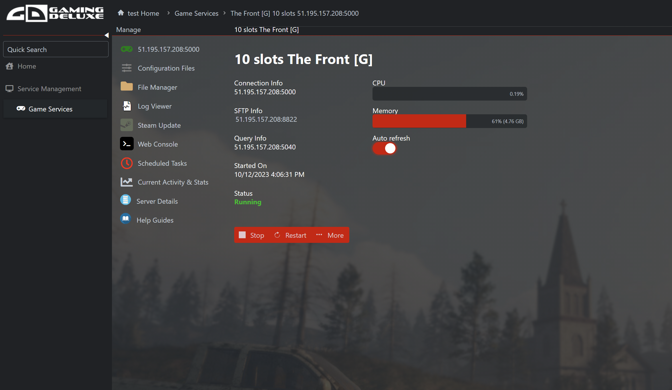 The Front Server Hosting